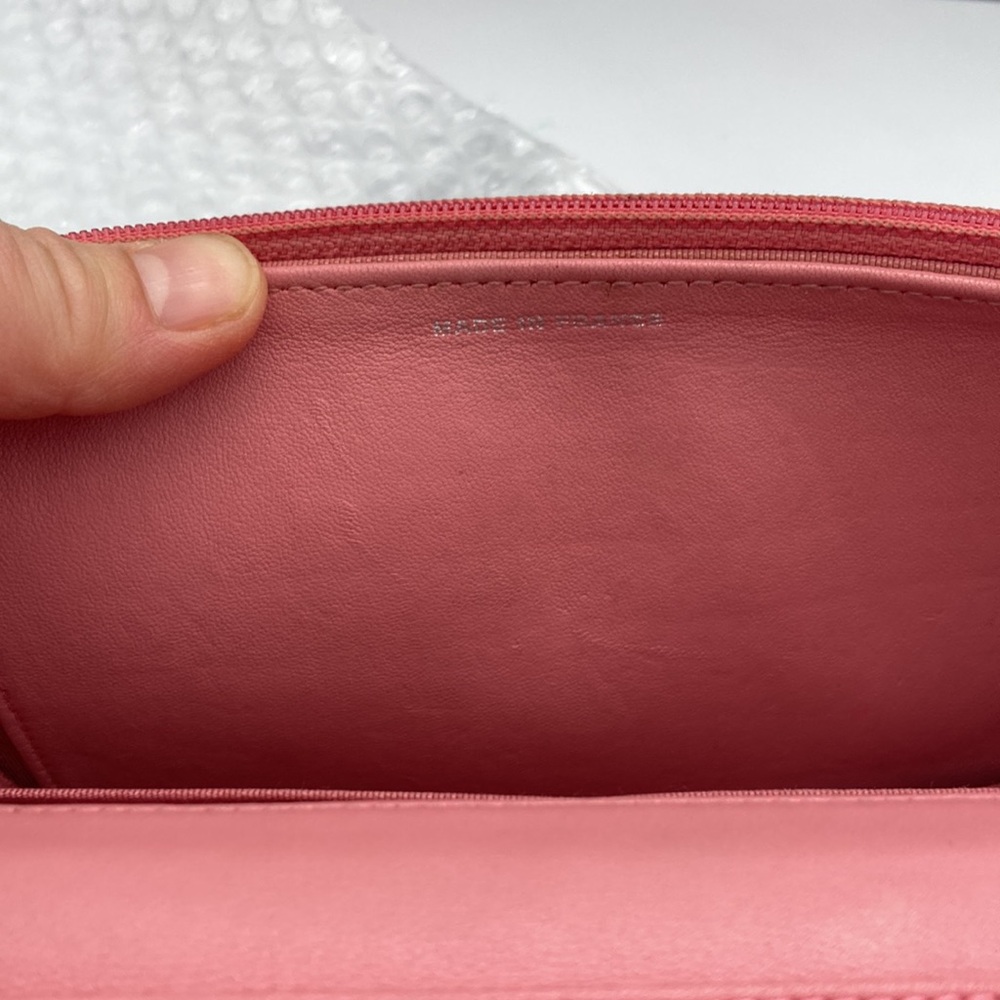 CHANEL CC SILVER HARDWARE LIGHT PINK QUILTED WOC BAG WITH DUST BAG - Picture 13 of 17